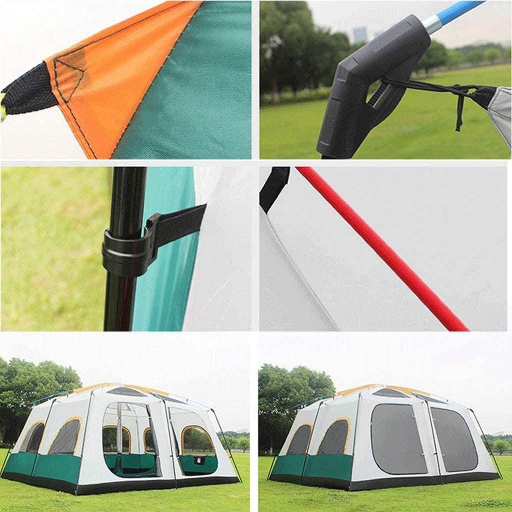 Cheap Goat Tents Large Camping Tent Two Story Outdoor 2 Living Rooms And 1 Hall High Quality Outdoor Family Camping Tent Large Space Tent For5 12   